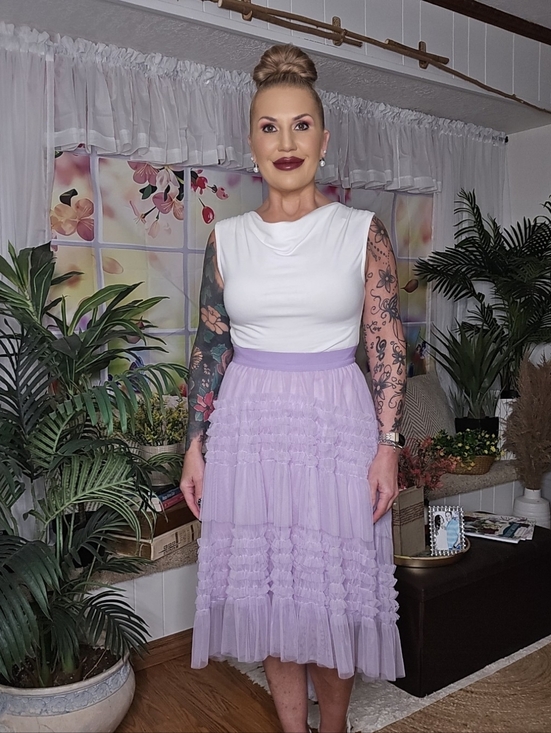 J.Nna Dresses & Skirts - Purple High-Low Tulle Skirt